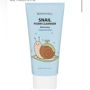 BONNY HILL Snail Foam Cleanser, Moisturizing with Hyaluronic Acid